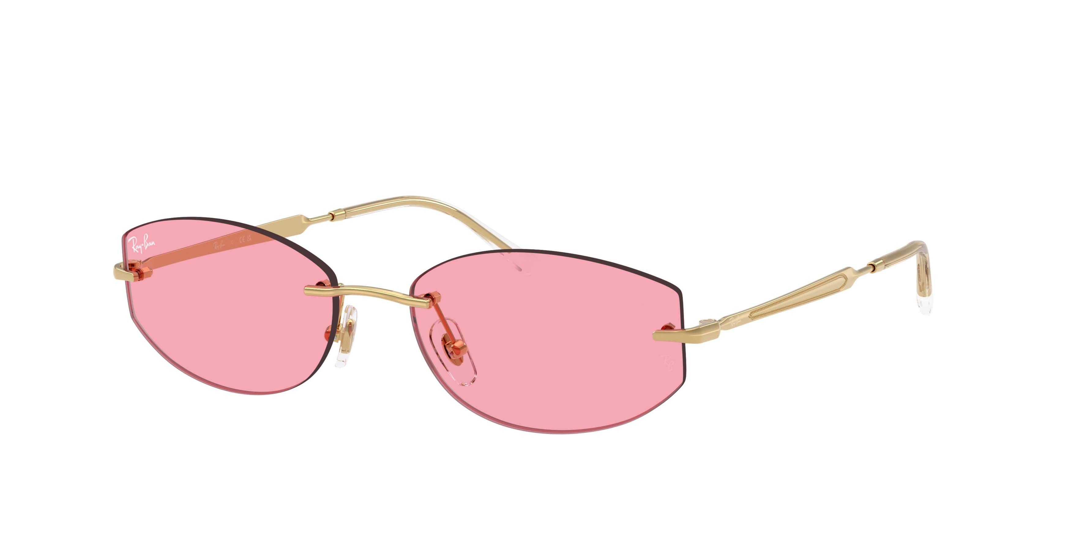 Ray-Ban RB3792 Pink Sunglasses - Polished Arista Gold - GOLD